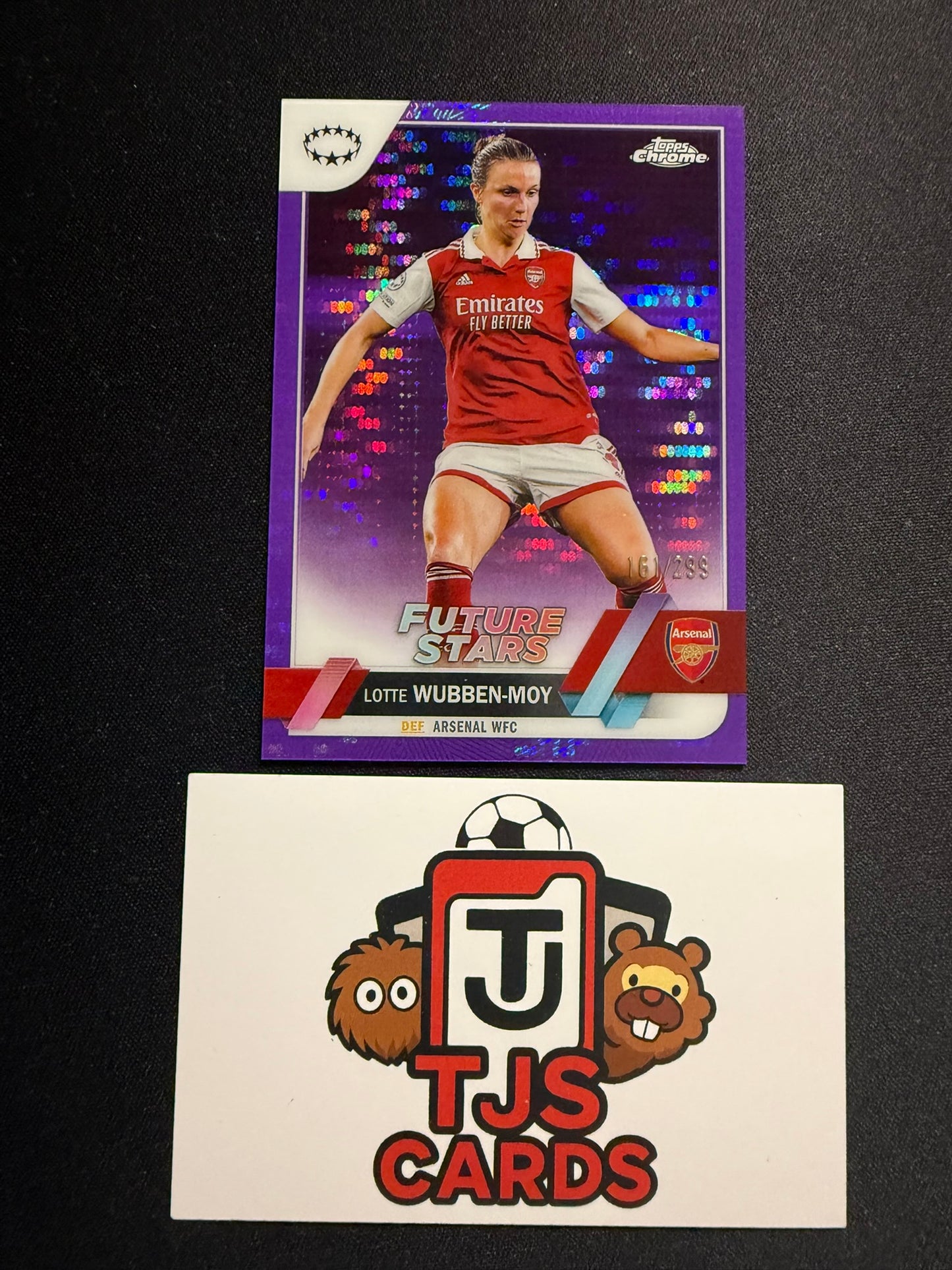 Lotte Wubben-Moy - Purple Pulsar /299 - TOPPS Chrome UWCL 2022/23