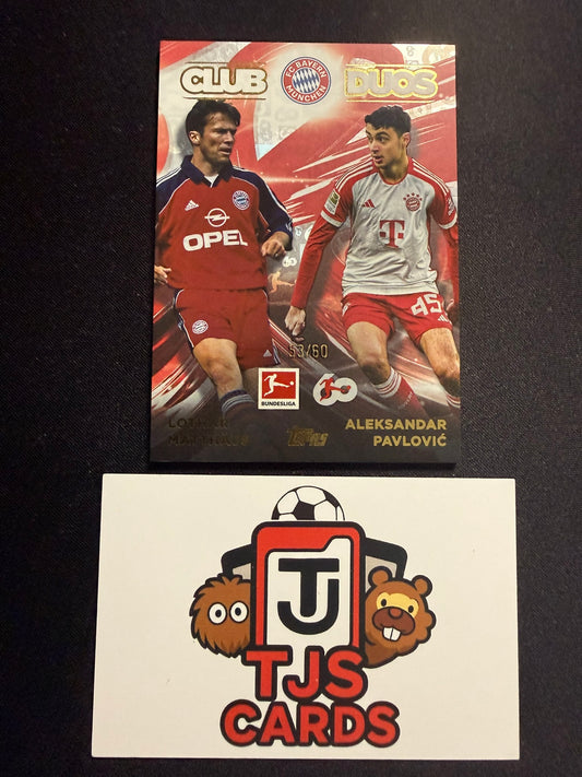 Lothar Matthaus / Pavlovic - Club Duos /60 - TOPPS Bundesliga 60 Years 2023/24