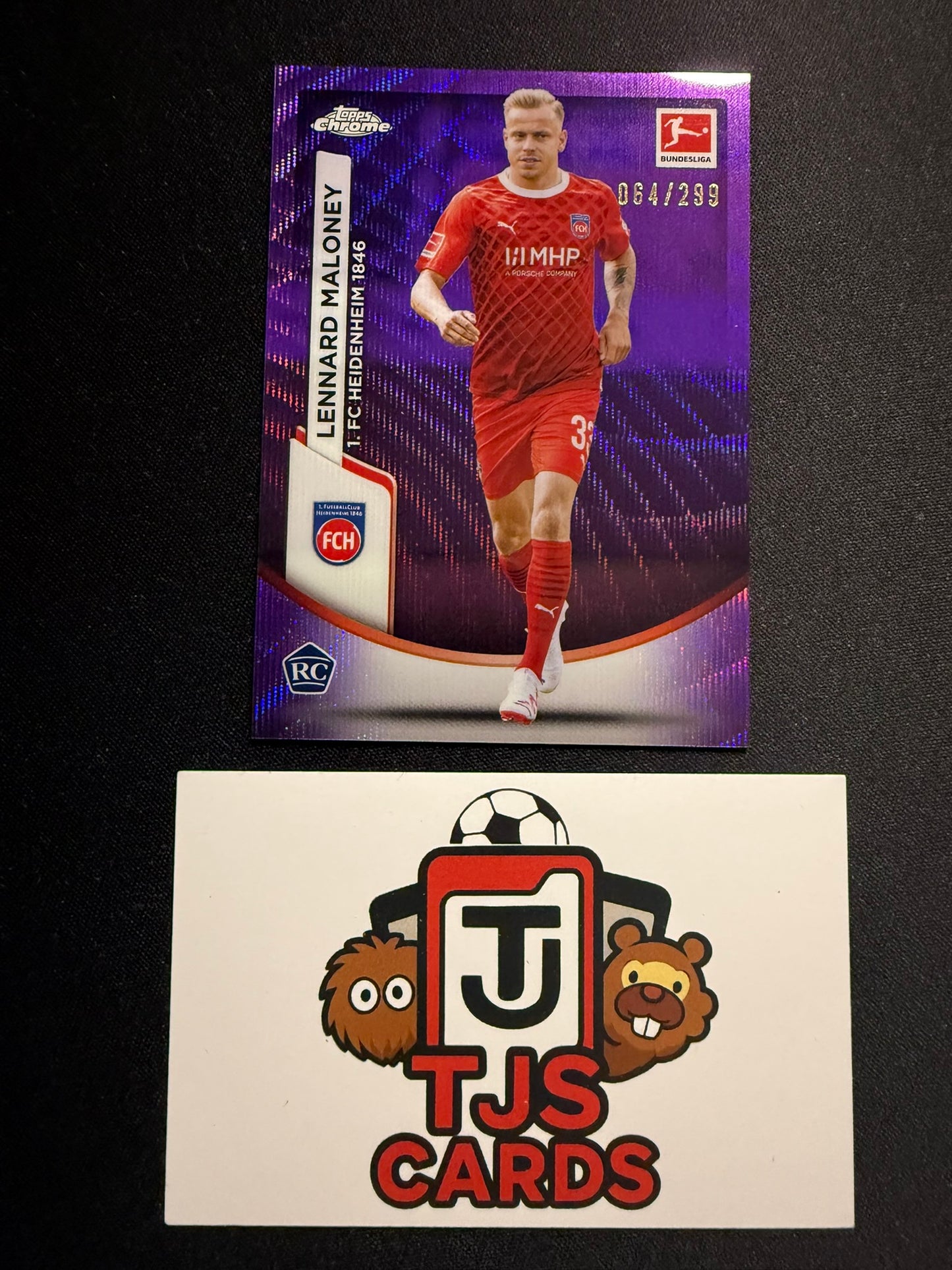 Lennard Maloney - Rookie Purple Wave /299 - TOPPS Bundesliga Chrome 2023/24