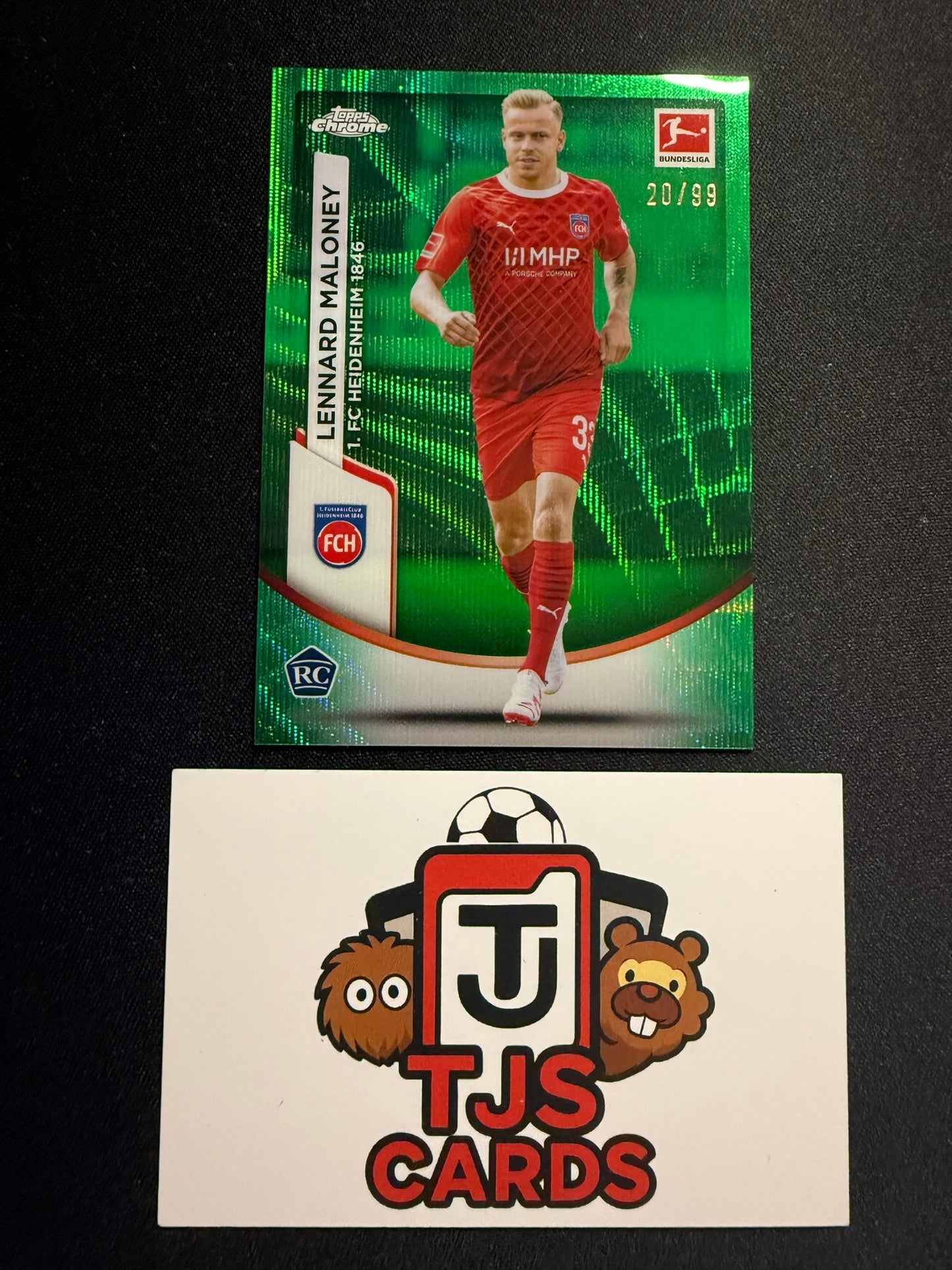 Lennard Maloney - Rookie Green Wave /99 - TOPPS Bundesliga Chrome 2023/24