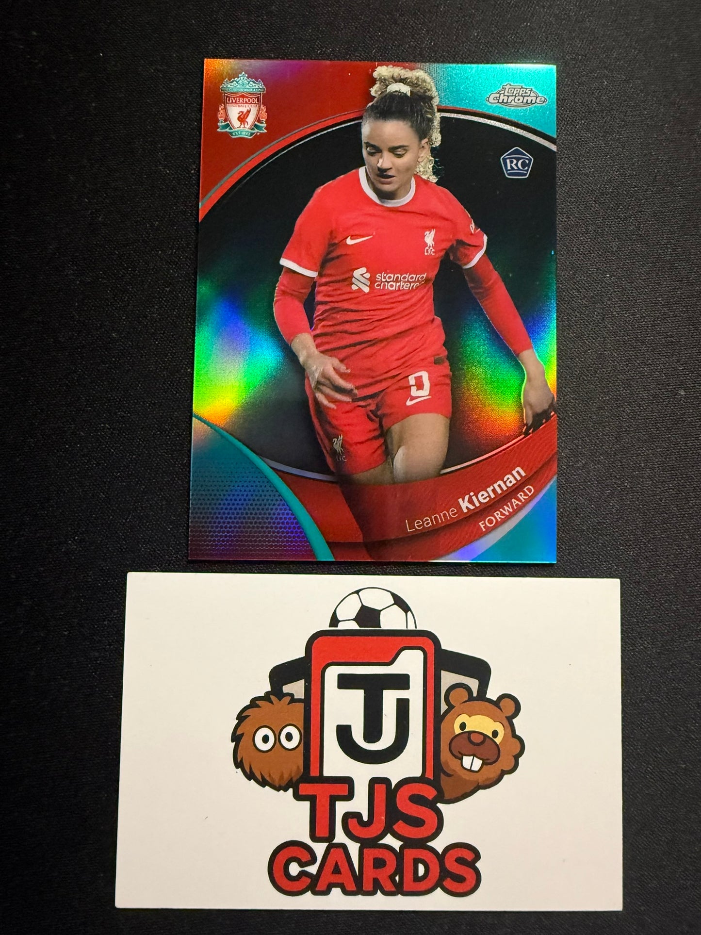 Leanne Kiernan - Rookie Aqua /99 - TOPPS Liverpool Chrome 2023/24