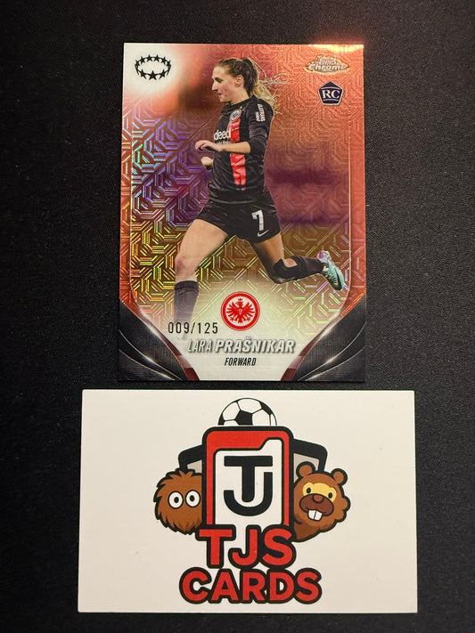 Lara Prasnikar - Rookie Rose Gold Mojo /125 - TOPPS Chrome UWCL 2023/24