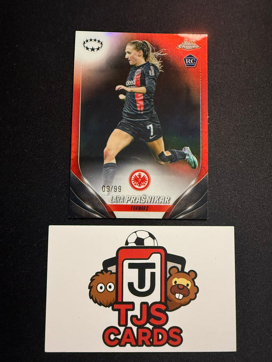 Lara Prasnikar - Rookie Color Match /99 - TOPPS Chrome UWCL 2023/24