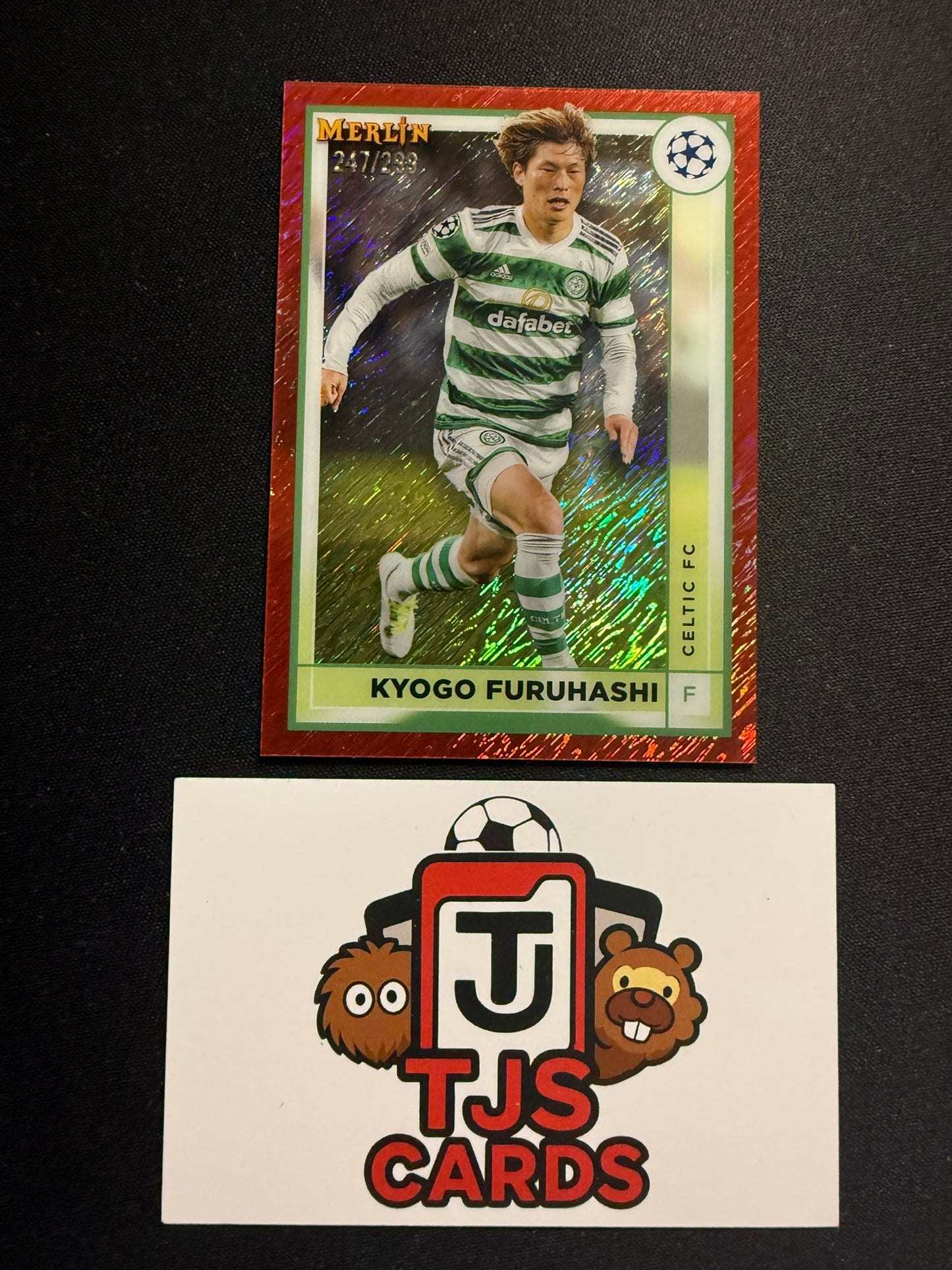 Kyogo Furuhashi - Rose Gold Shimmer /299 - TOPPS Merlin Chrome UCC 2022/23