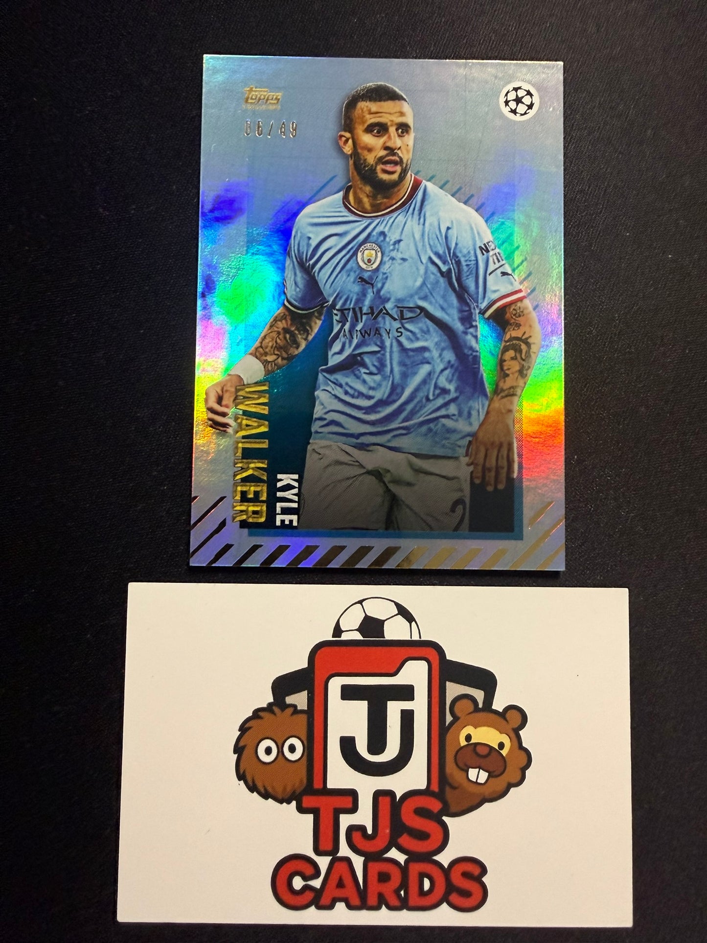 Kyle Walker - Blue /49 - TOPPS Gold 2022/23