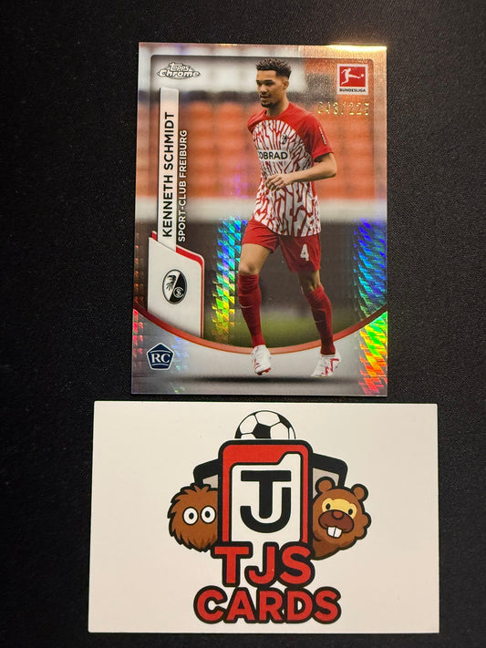 Kenneth Schmidt - Rookie Prism /225 - TOPPS Bundesliga Chrome 2023/24