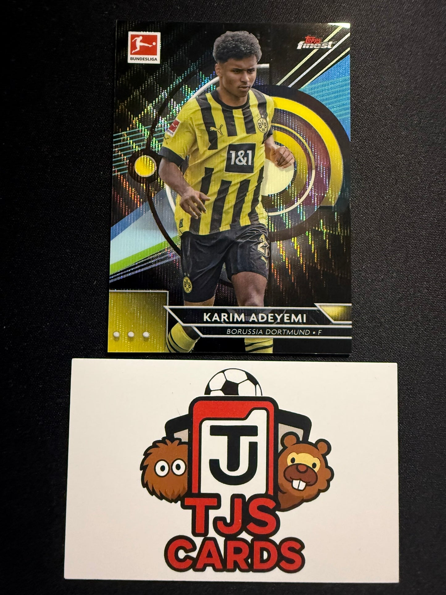 Karim Adeyemi - Black Wave /199 - TOPPS Finest Bundesliga 2022/23