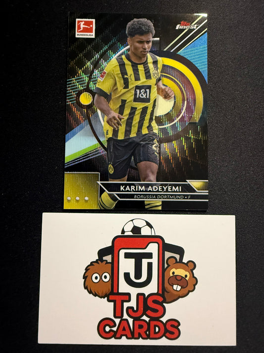 Karim Adeyemi - Black Wave /199 - TOPPS Finest Bundesliga 2022/23