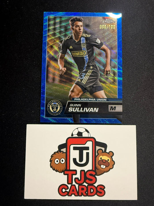 Quinn Sullivan - Blue Wave /199 - TOPPS MLS Chrome 2023