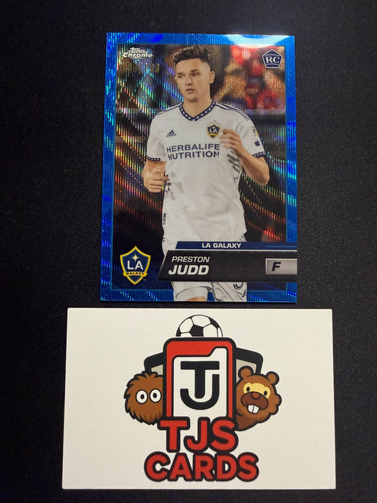 Preston Judd - Rookie Blue Wave /199 - TOPPS MLS Chrome 2023