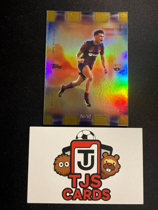 Pedri - Gold Golden Hour /50 - TOPPS Focus Barcelona 2023/24