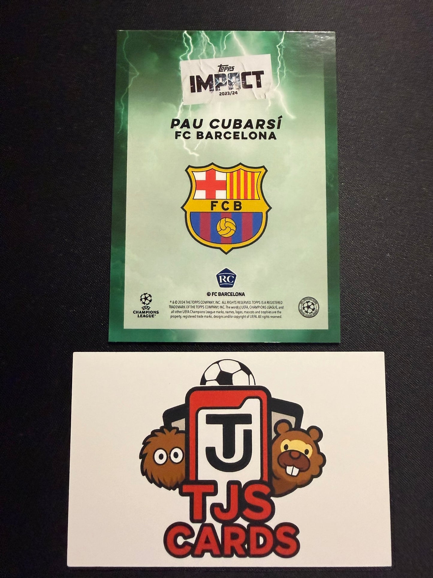 Pau Cubarsi - Rookie Green /99 - TOPPS Impact UCC 2023/24