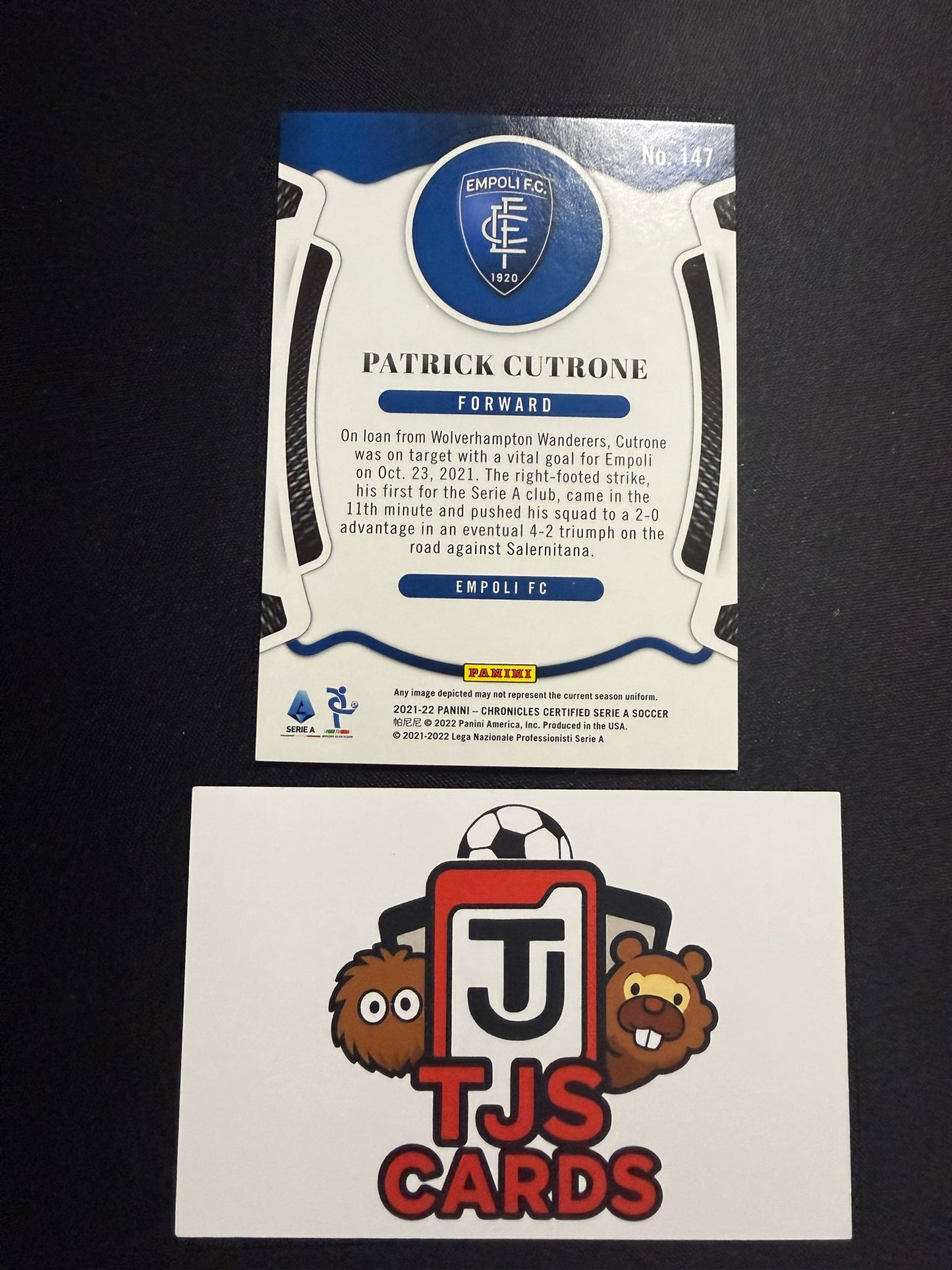Patrick Cutrone - Cracked Ice /23 - Panini Chronicles Certified Serie A 2021/22