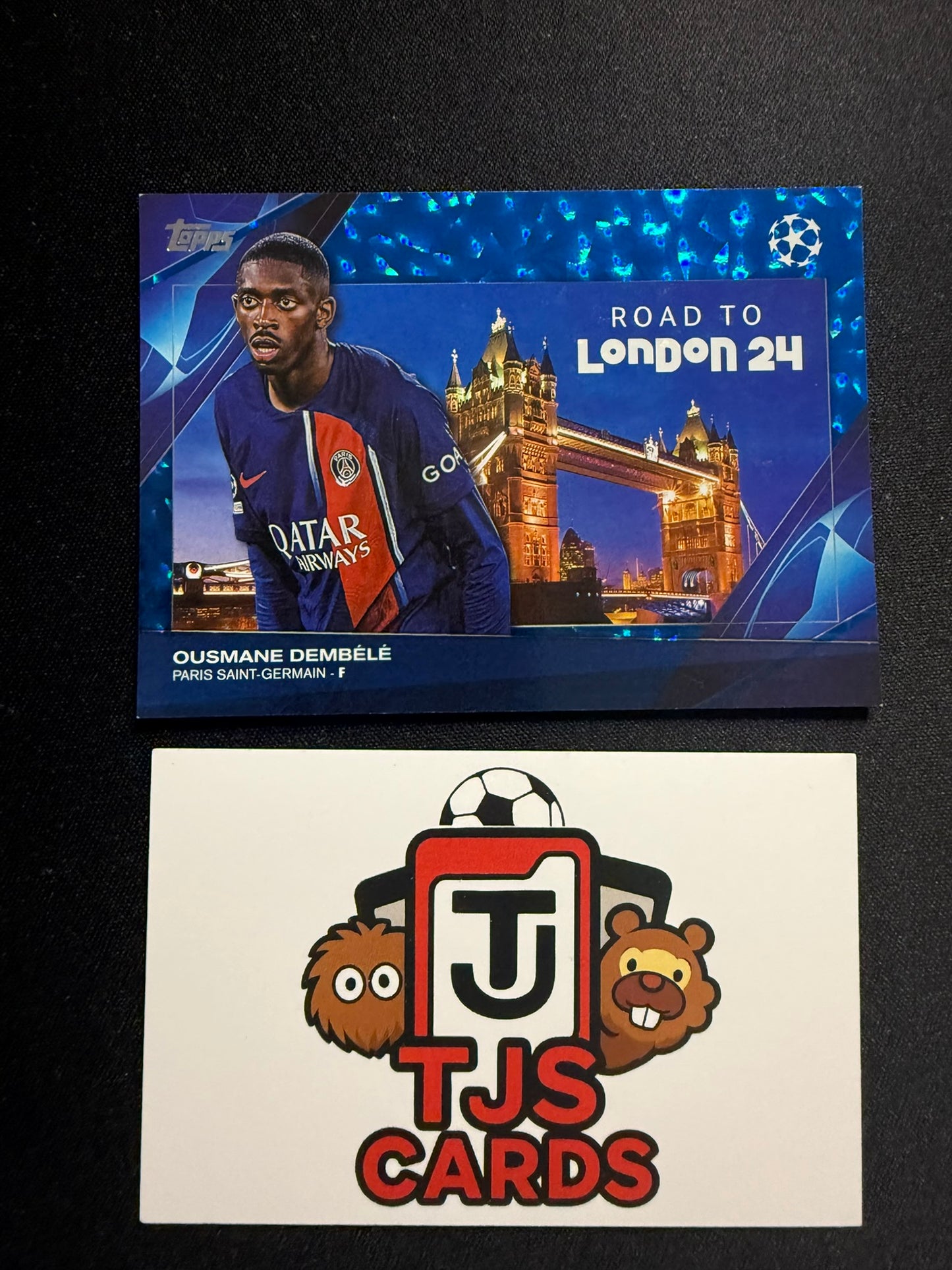 Ousmane Dembele - Blue Icy Road To London /99 - TOPPS UCC 2023/24