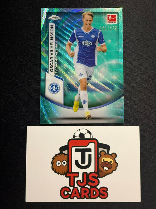 Oscar Vilhelmsson - Aqua Wave Bubbles /275 - TOPPS Bundesliga Chrome 2023/24