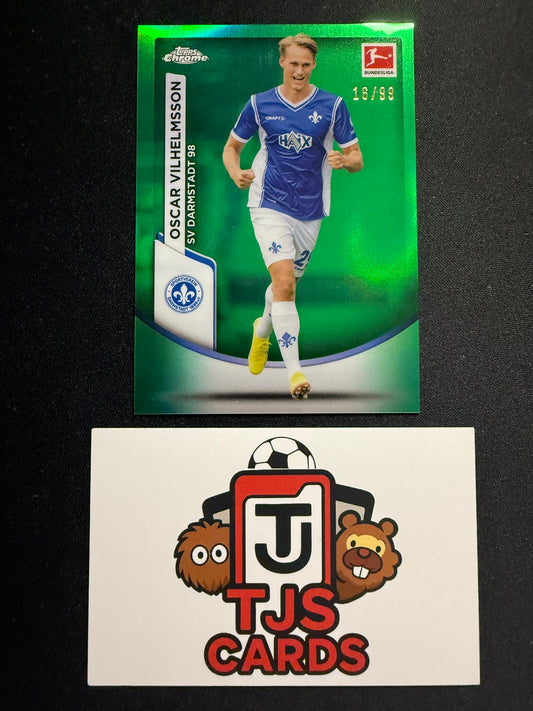 Oscar Vilhelmsson - Green /99 - TOPPS Bundesliga Chrome 2023/24