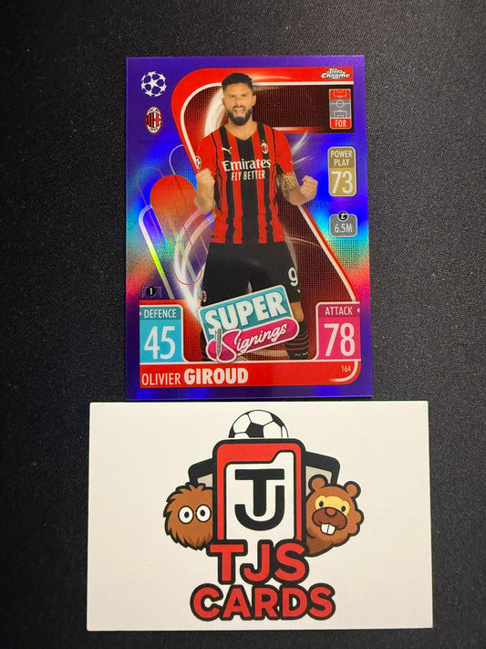 Olivier Giroud - Purple /299 - TOPPS Match Attax Chrome 2021/22