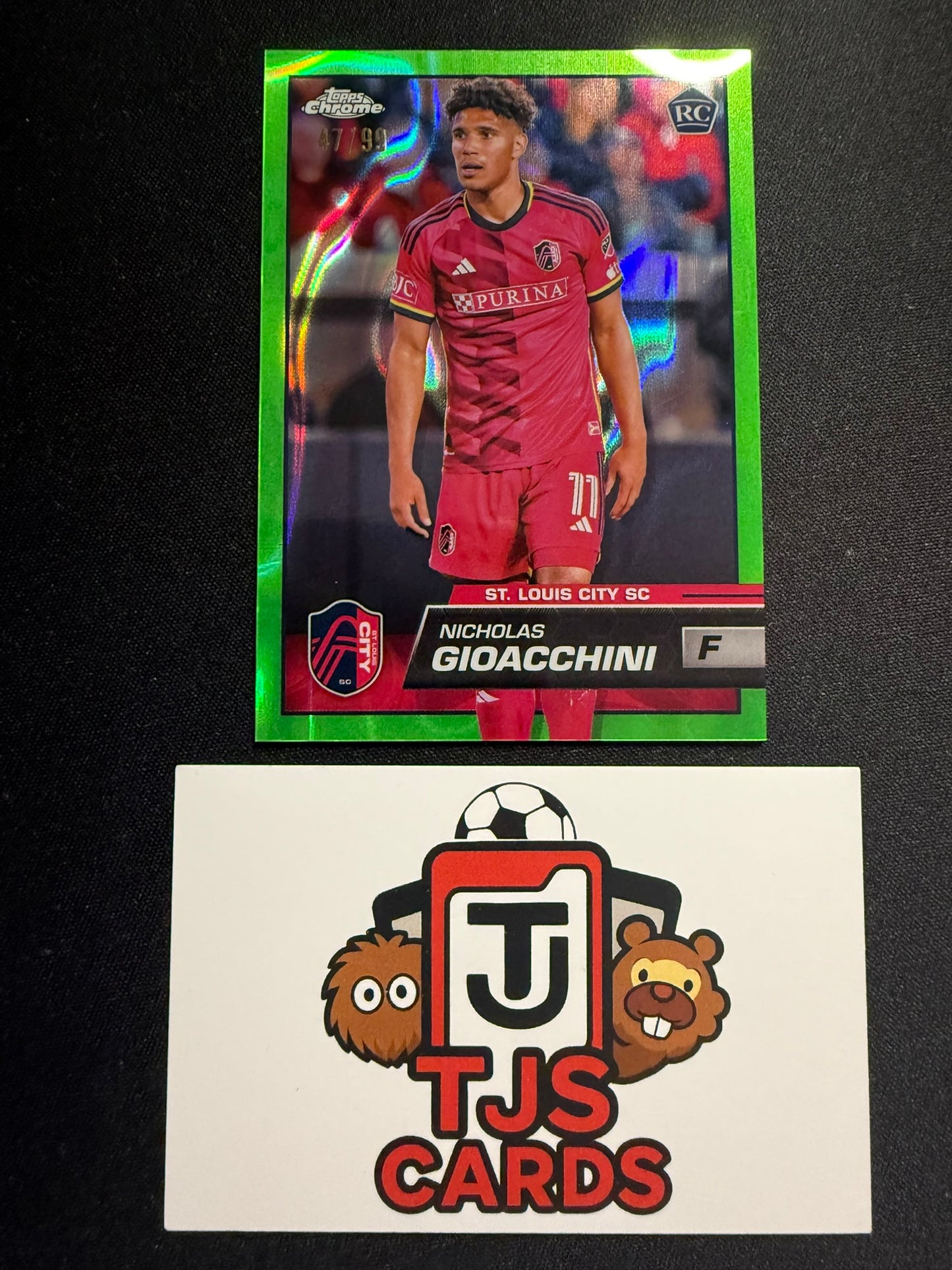 Nicholas Gioacchini - Rookie Green Lava /99 - TOPPS MLS Chrome 2023