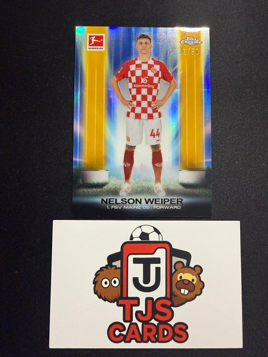 Nelson Weiper - Gold Ultrabeam /50 - TOPPS Bundesliga Chrome 2023/24