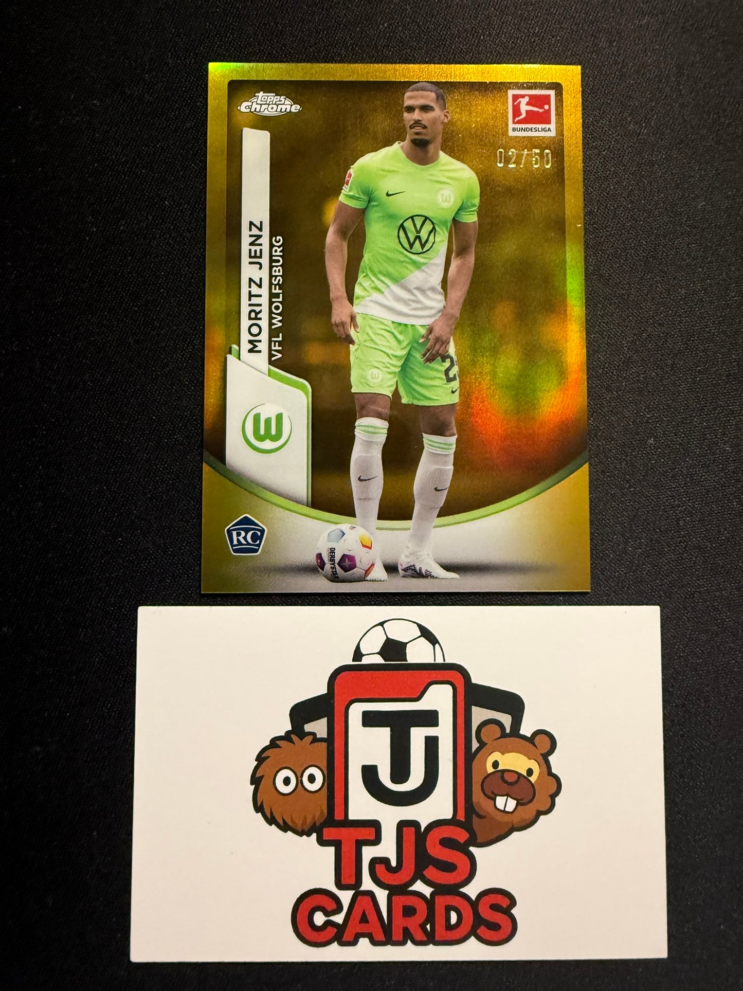 Moritz Jenz - Rookie Gold /50 - TOPPS Bundesliga Chrome 2023/24