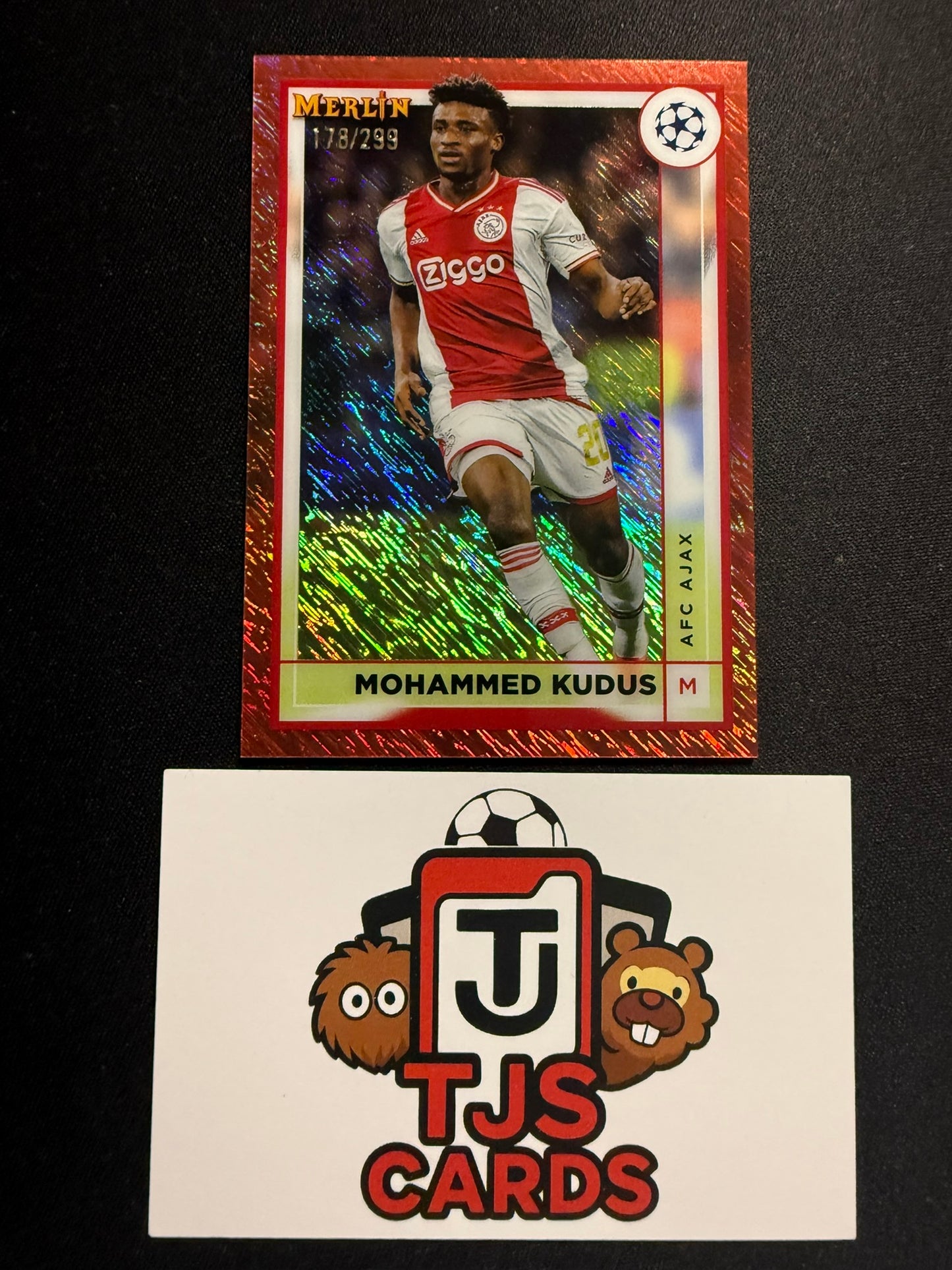 Mohammed Kudus - Rose Gold Shimmer /299 - TOPPS Merlin Chrome UCC 2022/23