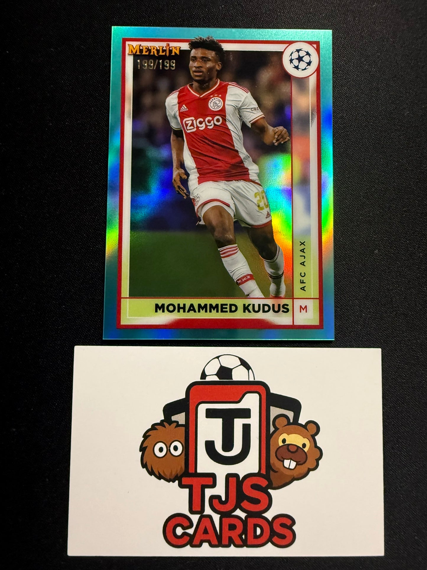 Mohammed Kudus - Aqua /199 - TOPPS Merlin Chrome UCC 2022/23
