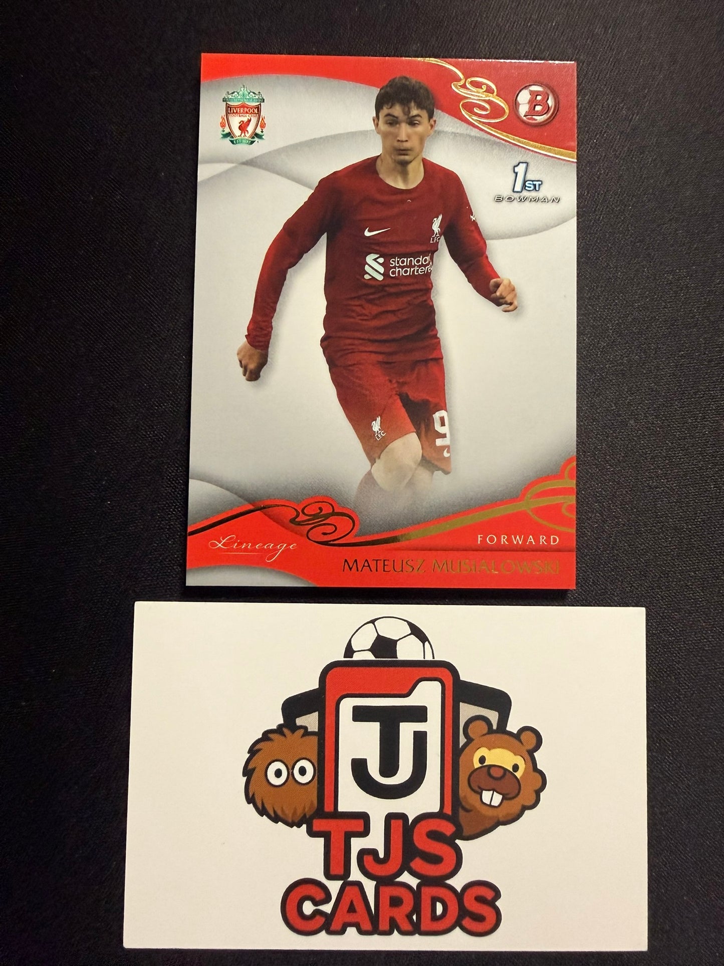 Mateusz Musialowski - 1st Bowman Platinum /20 - TOPPS Liverpool Lineage 2022/23