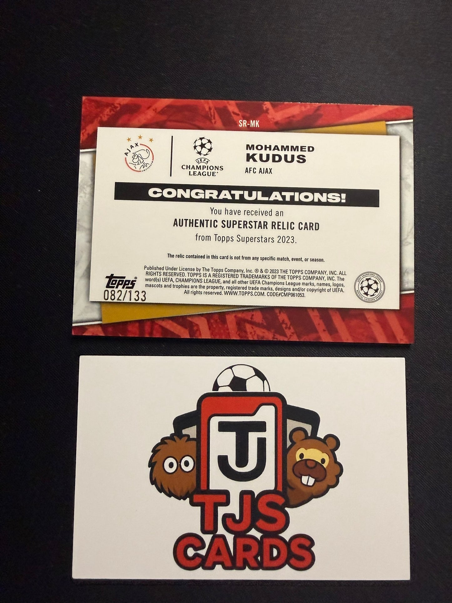 Mohammed Kudus - Player-Worn Patch /133 - TOPPS Superstars 2023