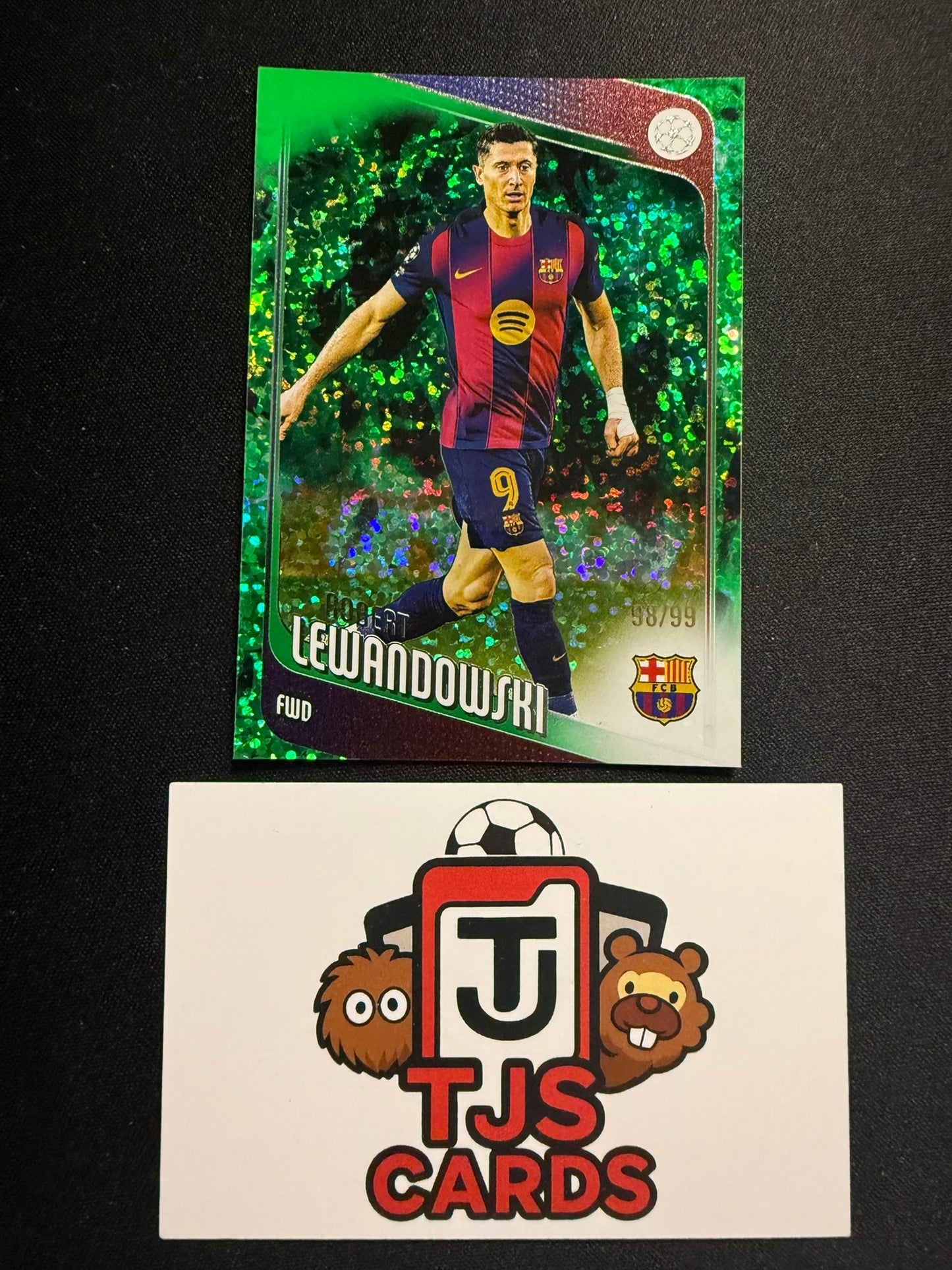 Robert Lewandowski - Green Sparkle /99 - TOPPS UCC 2025/26