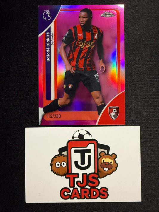Bafode Diakite - Pink /250 - TOPPS Chrome Premier League 2026