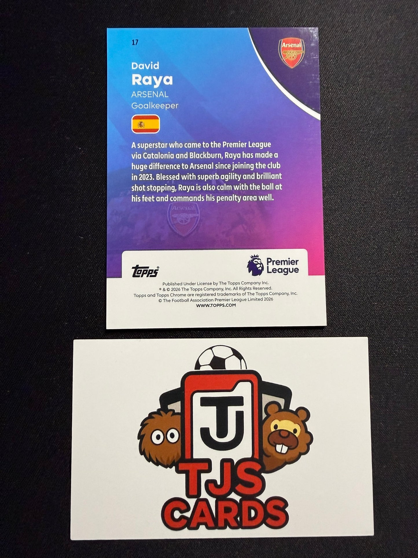 David Raya - Purple /75 - TOPPS Chrome Premier League 2026
