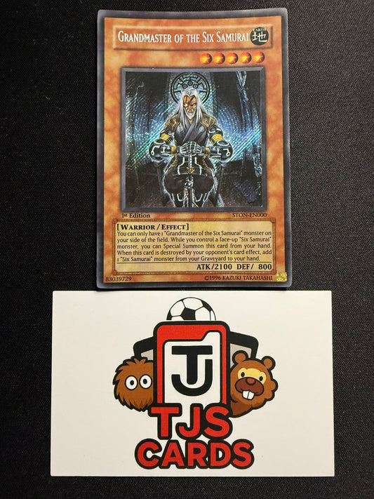 Grandmaster Of The Six Samurai - Secret Rare 1st Edition STON-EN000 - LP - YuGiOh