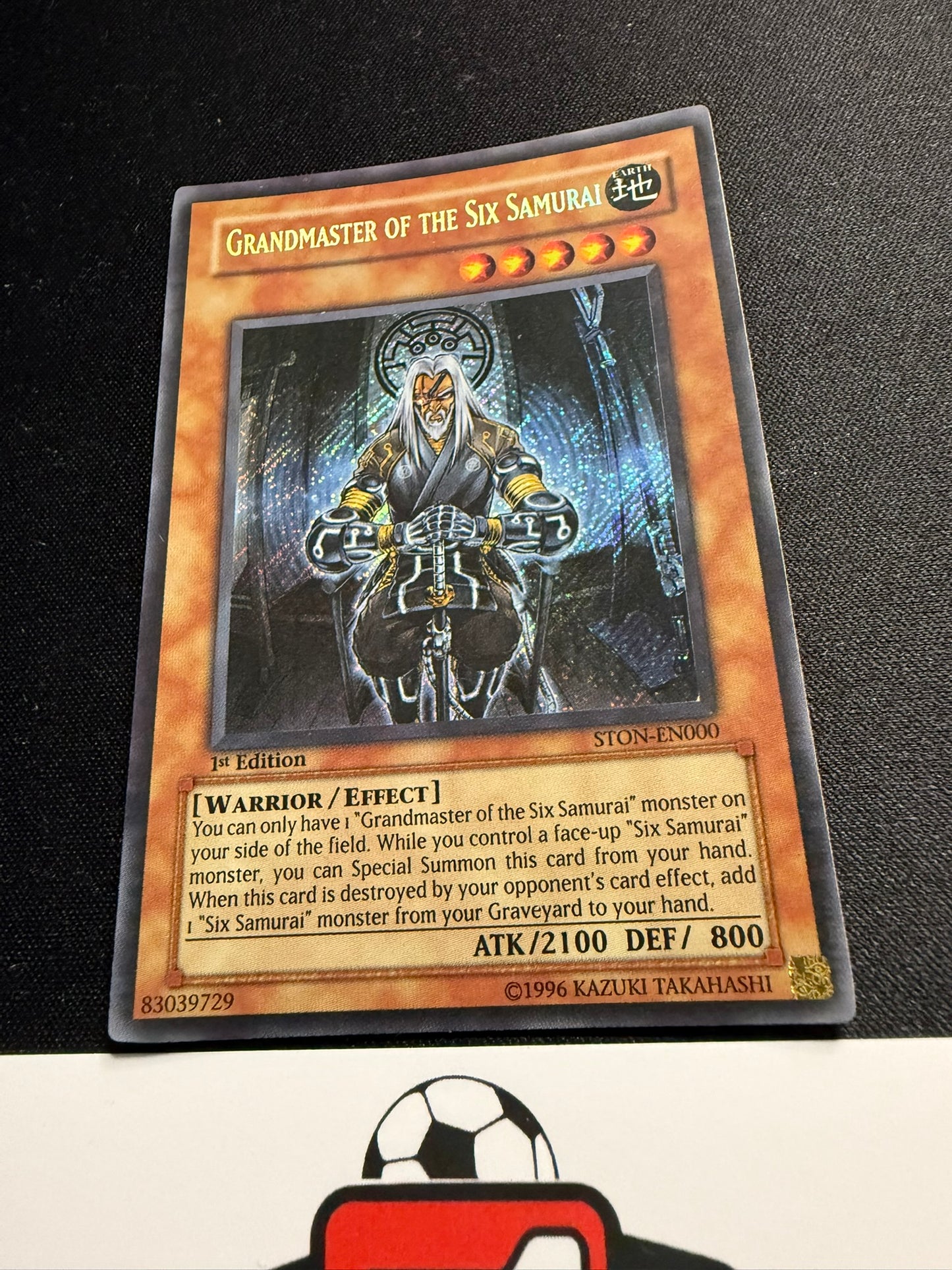 Grandmaster Of The Six Samurai - Secret Rare 1st Edition STON-EN000 - LP - YuGiOh