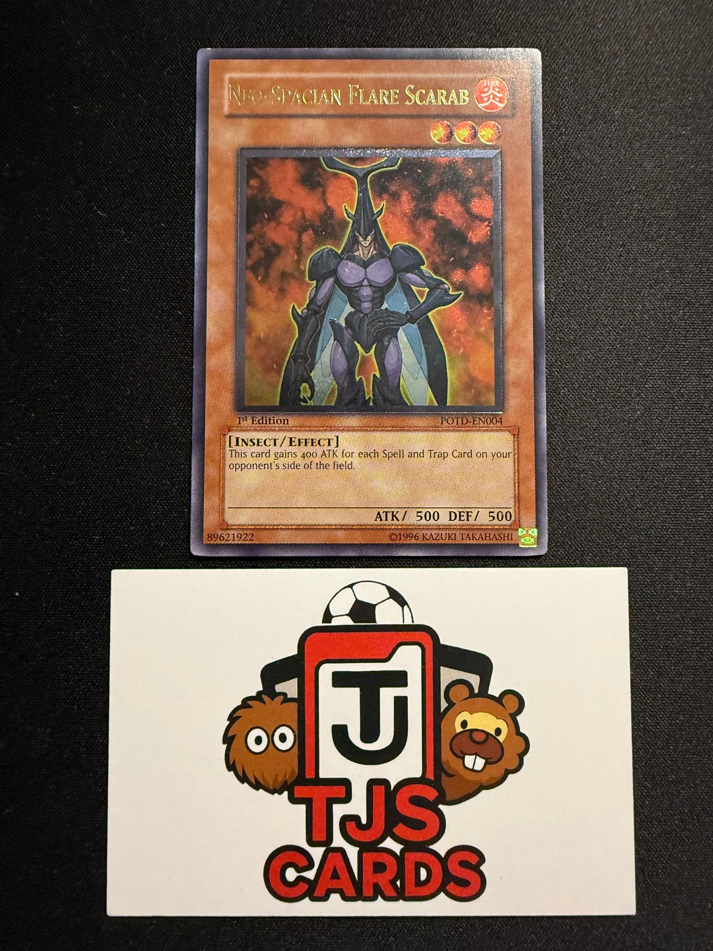 Neo-Spacian Flare Scarab - Ultimate Rare 1st Edition POTD-EN004 - LP - YuGiOh