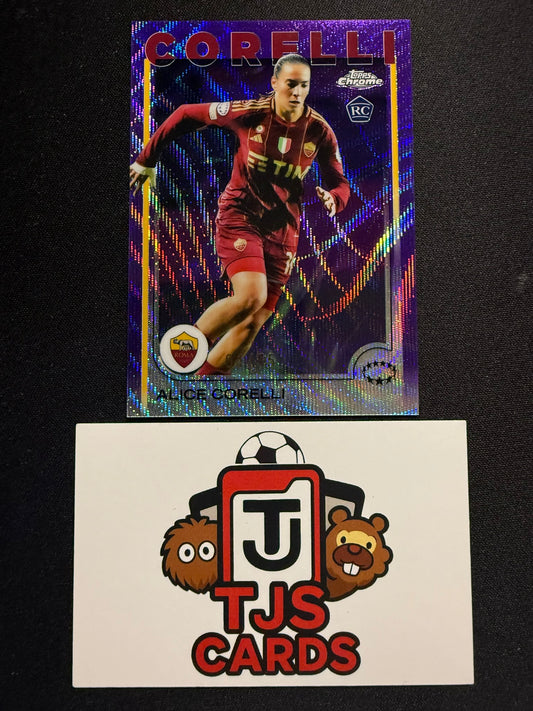 Alice Corelli - Rookie Purple Wave /75 - TOPPS Chrome UWCL 2024/25