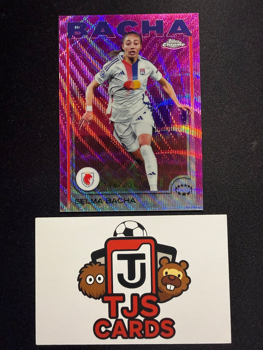 Selma Bacha - Pink Wave /250 - TOPPS Chrome UWCL 2024/25