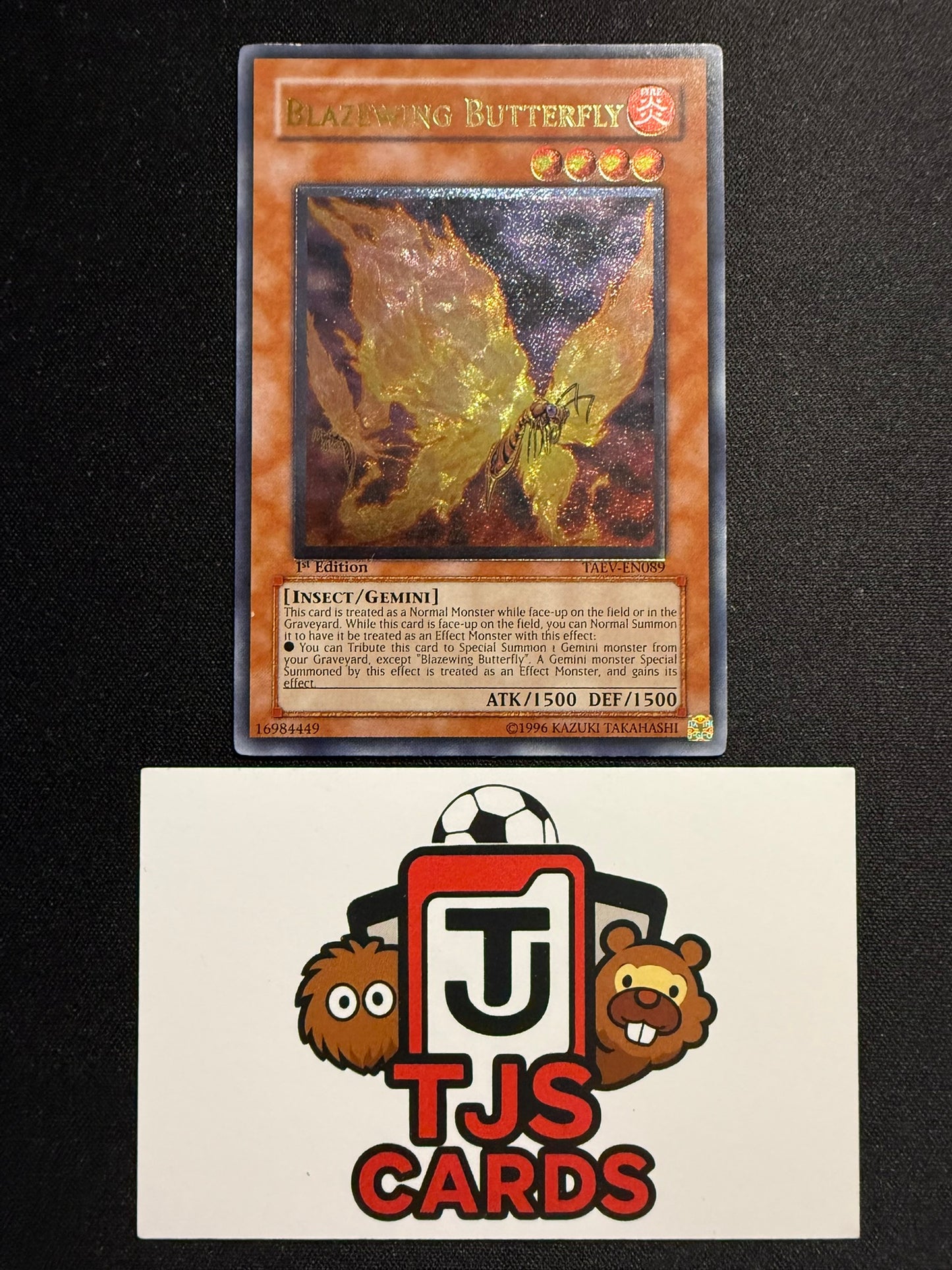 Blazewing Butterfly - Ultimate Rare 1st Edition TAEV-EN089 - LP - YuGiOh