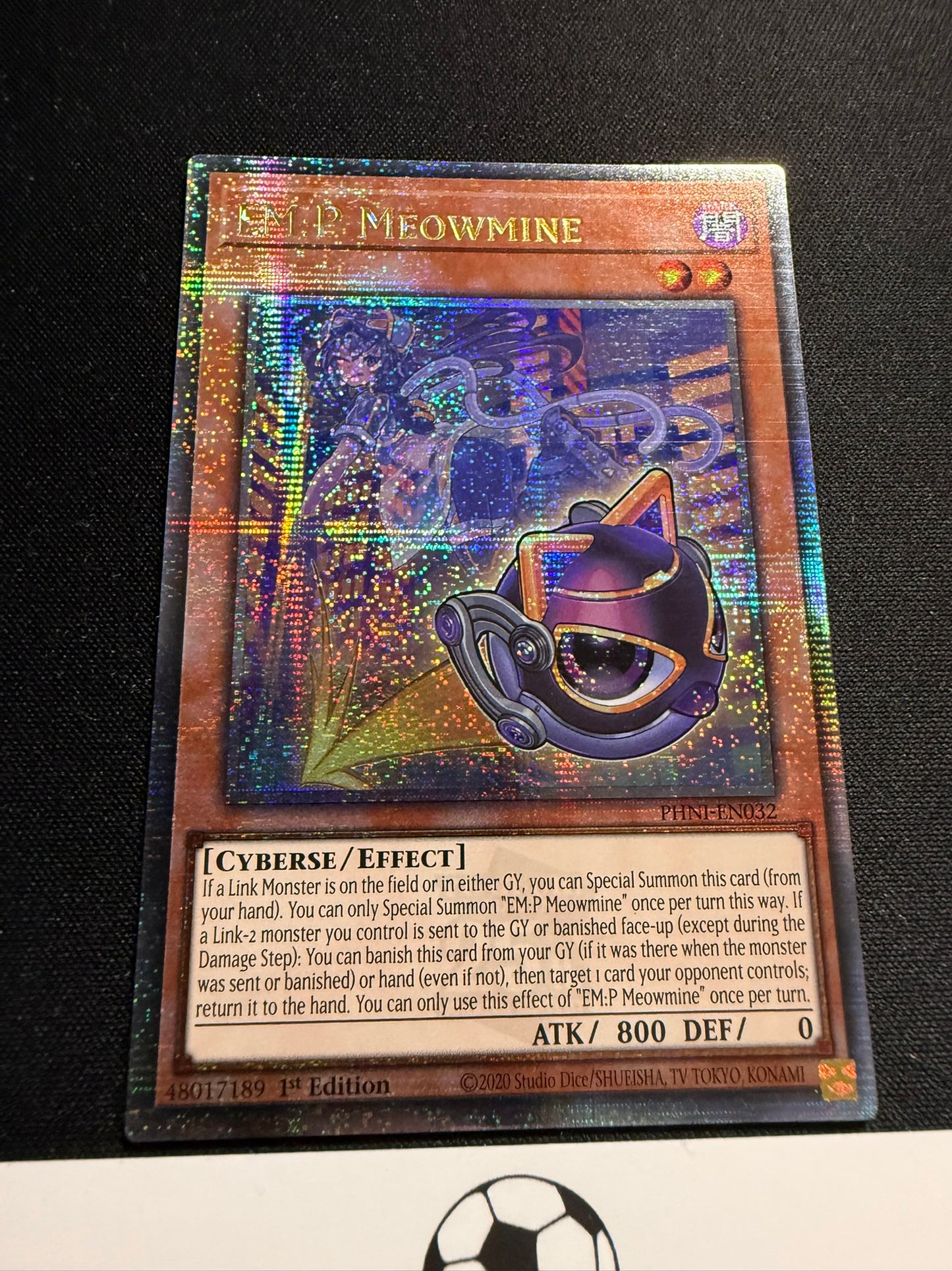 EM:P Meowmine - Quarter Century Secret Rare PHNI-EN032 - YuGiOh