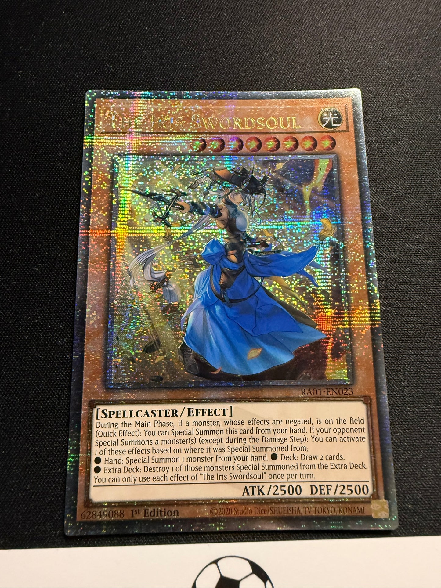 The Iris Swordsoul - Quarter Century Secret Rare RA01-EN023 - YuGiOh