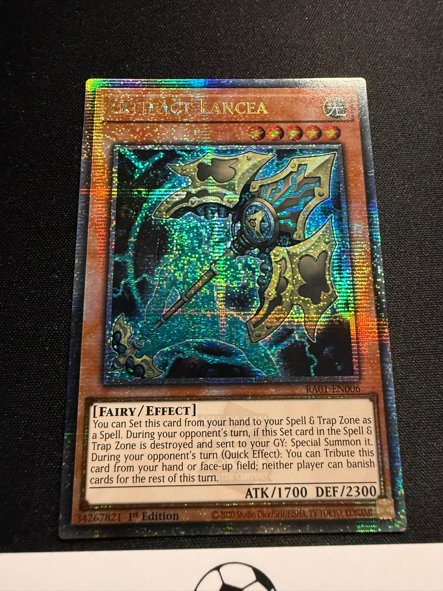 Artifact Lancea - Quarter Century Secret Rare RA01-EN006 - YuGiOh