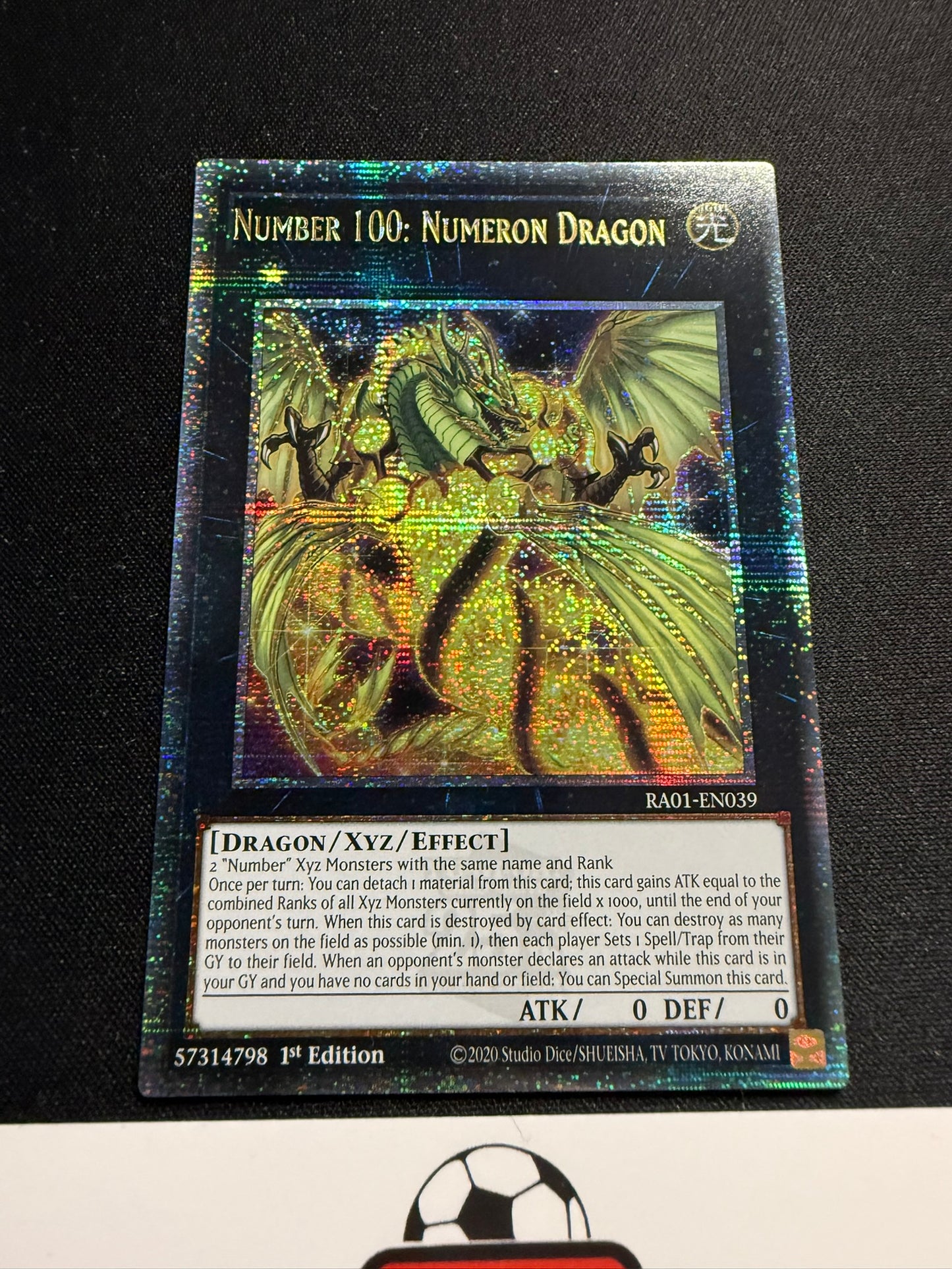 Number 100: Numeron Dragon - Quarter Century Secret Rare RA01-EN039 - YuGiOh