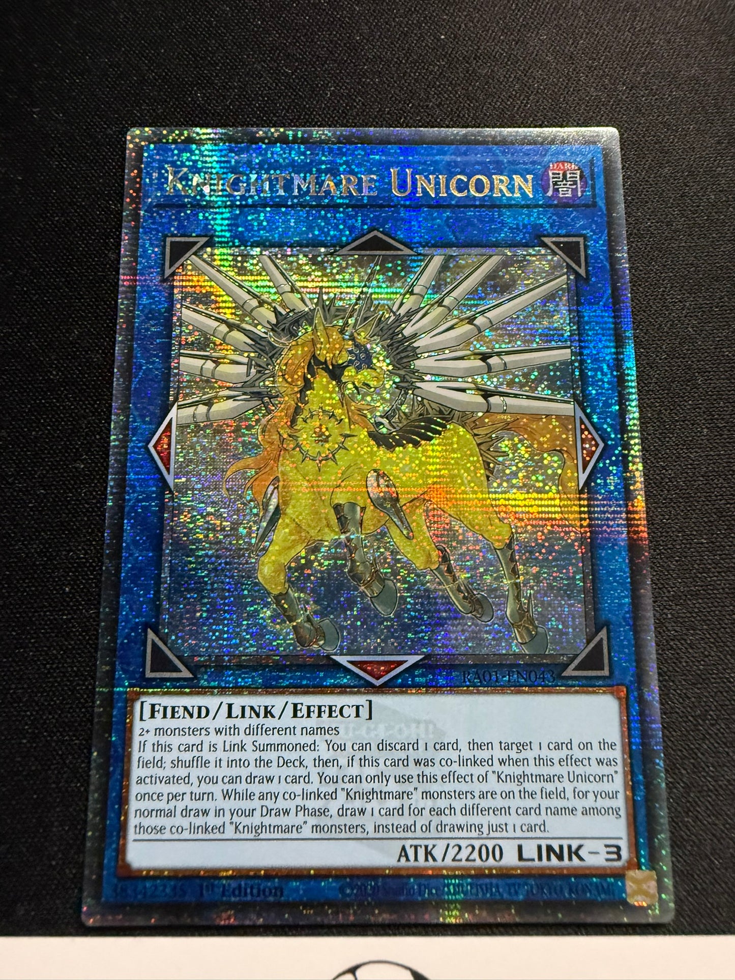 Knightmare Unicorn - Quarter Century Secret Rare RA01-EN043 - YuGiOh
