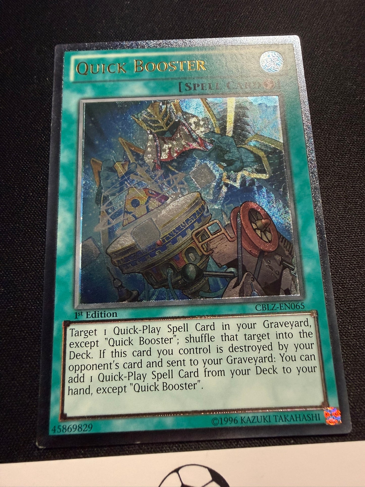 Quick Booster - Ultimate Rare 1st Edition CBLZ-EN065 - LP - YuGiOh