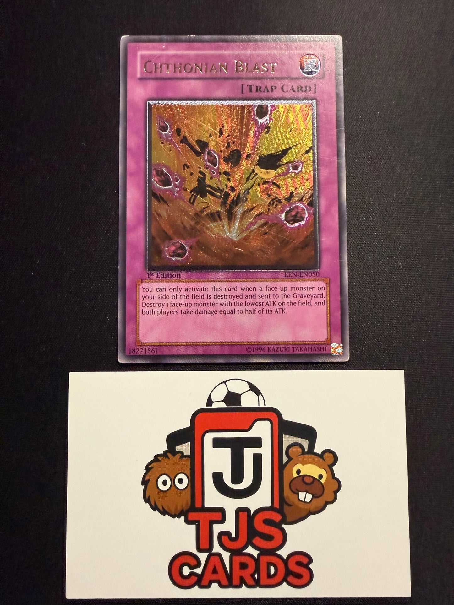 Chthonian Blast - Ultimate Rare 1st Edition EEN-EN050 - HP - YuGiOh
