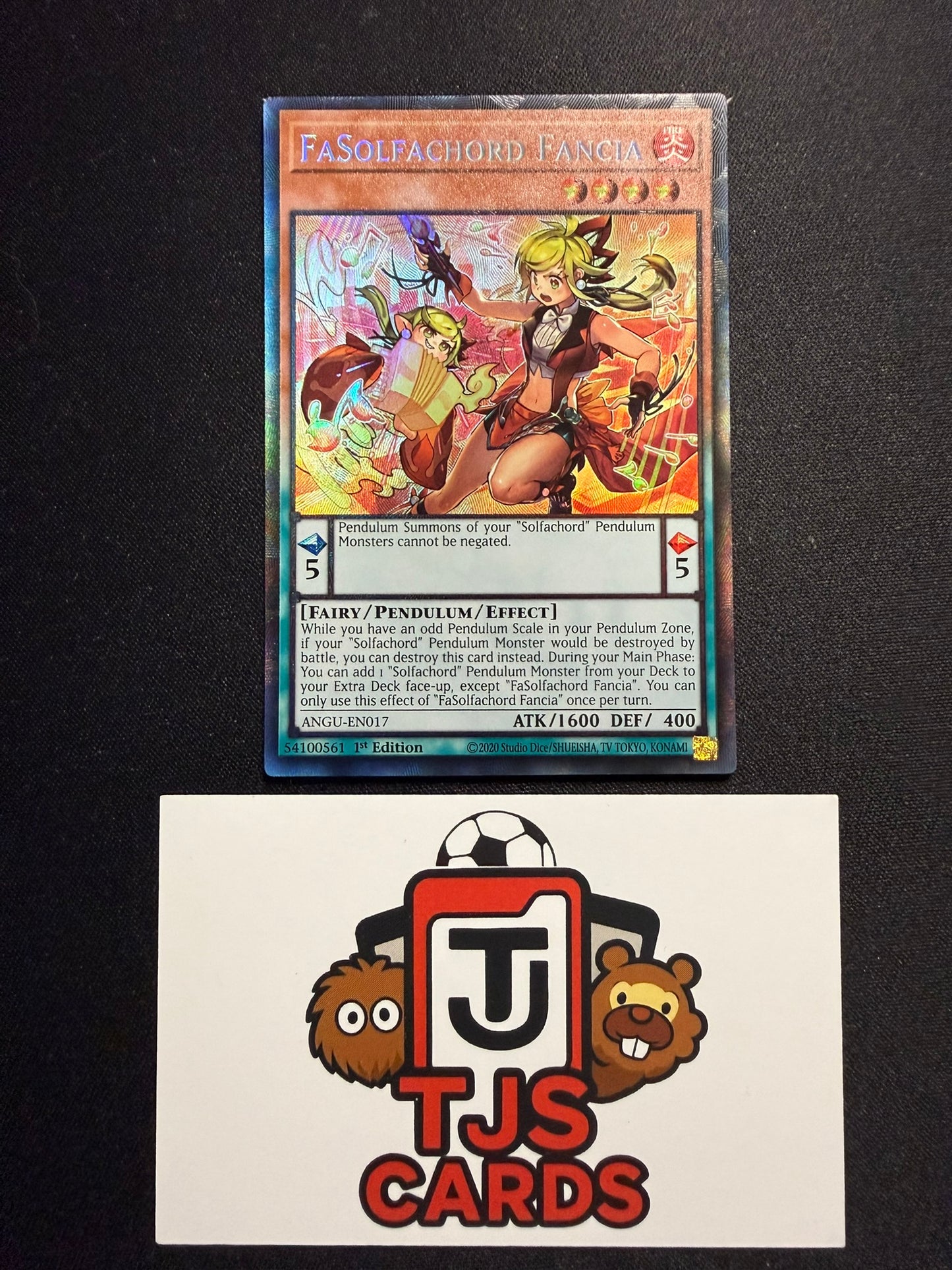 FaSolfachord Fancia - Collector's Rare 1st Edition ANGU-EN017 - LP - YuGiOh