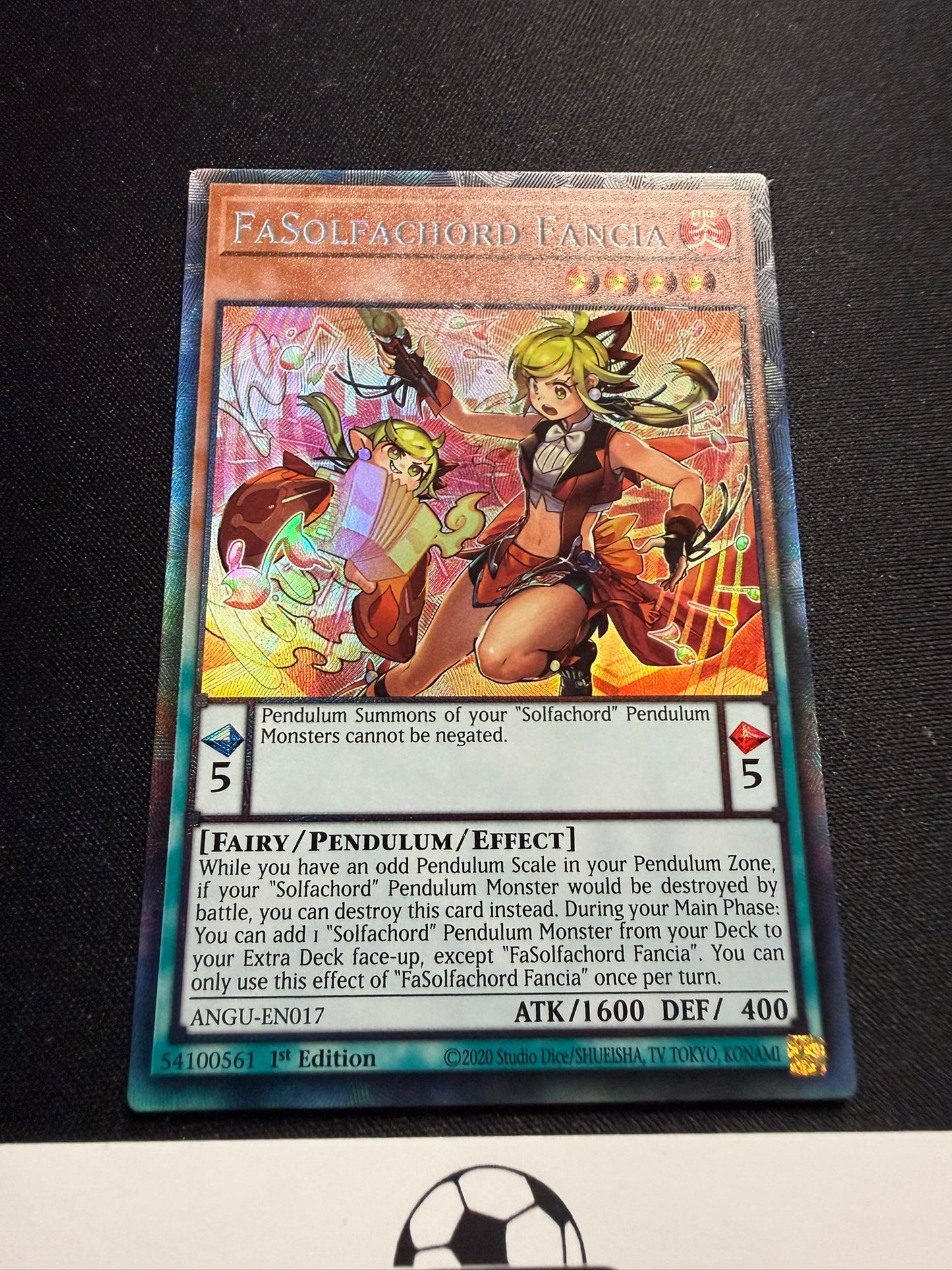 FaSolfachord Fancia - Collector's Rare 1st Edition ANGU-EN017 - LP - YuGiOh