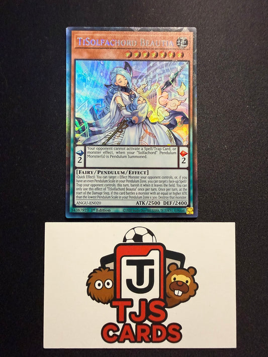 TiSolfachord Beautia - Collector's Rare 1st Edition ANGU-EN020 - LP - YuGiOh