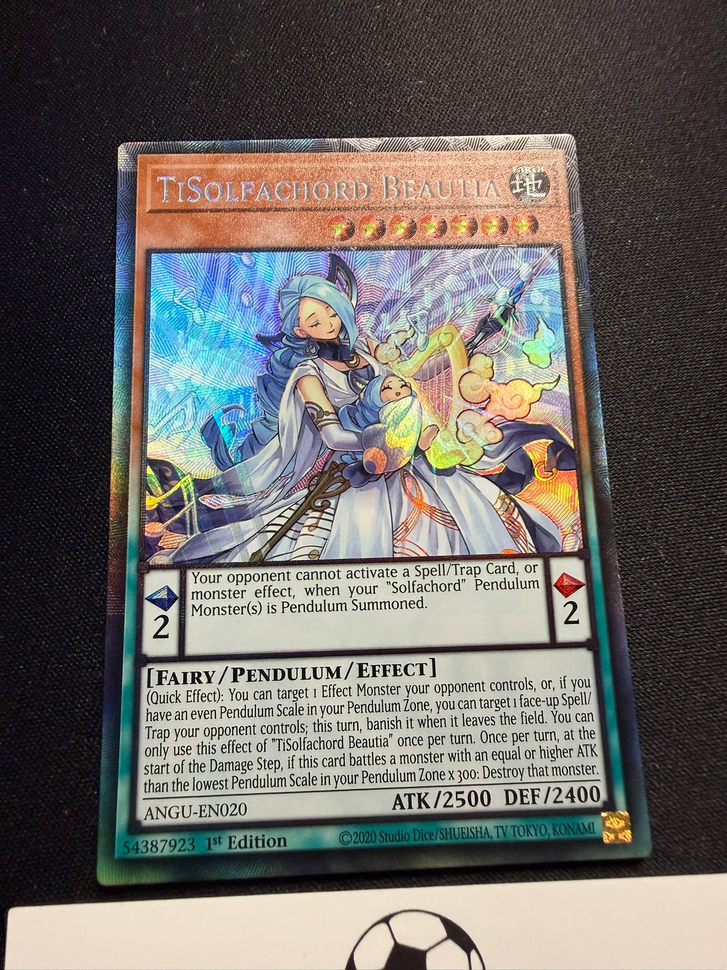 TiSolfachord Beautia - Collector's Rare 1st Edition ANGU-EN020 - LP - YuGiOh