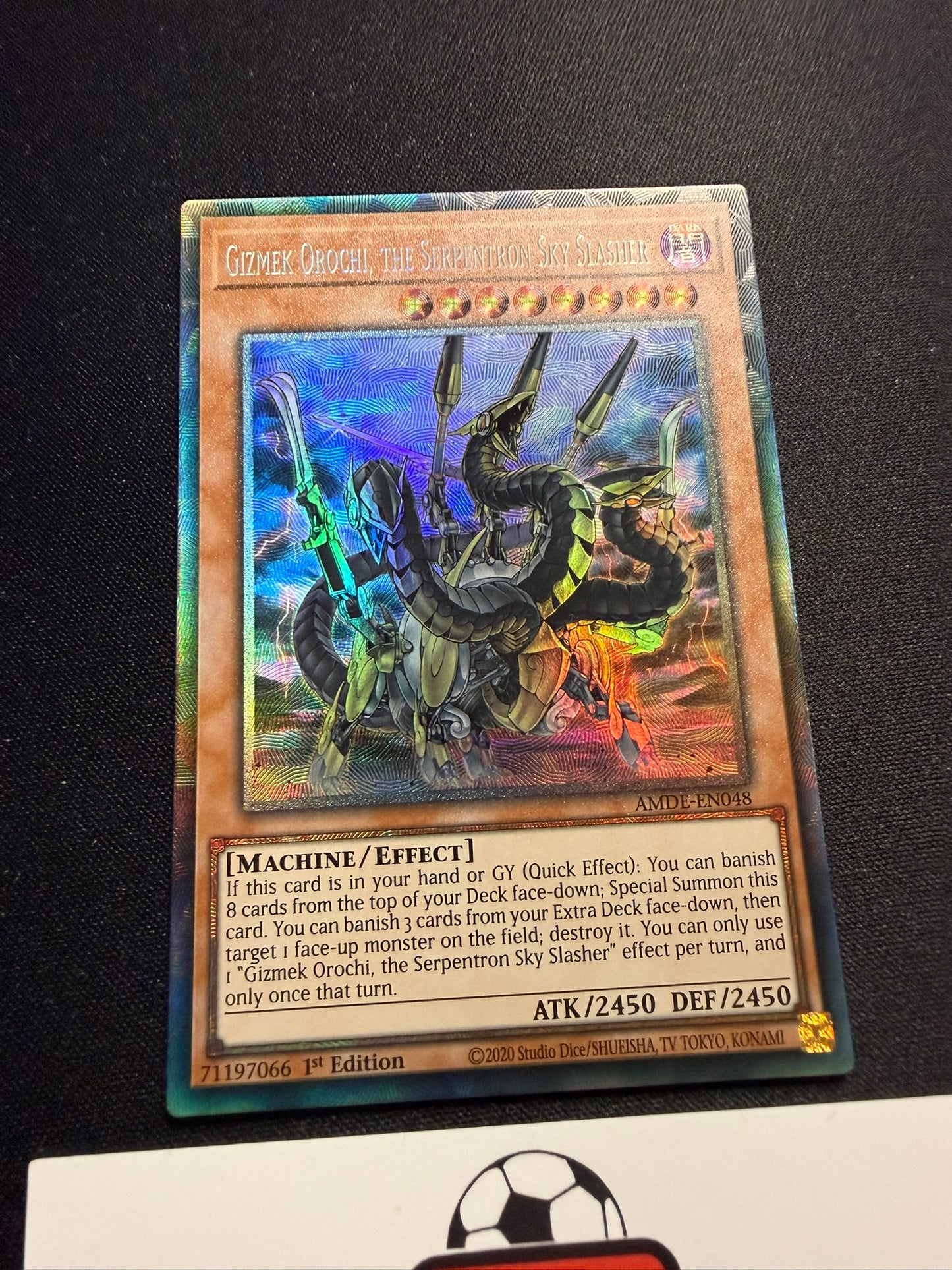 Gizmek Orochi, The Serpentron Sky Slasher - Collector's Rare 1st Edition AMDE-EN048 - YuGiOh