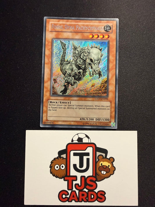 Fossil Dyna Pachycephalo - Secret Rare LODT-EN099 - LP - YuGiOh